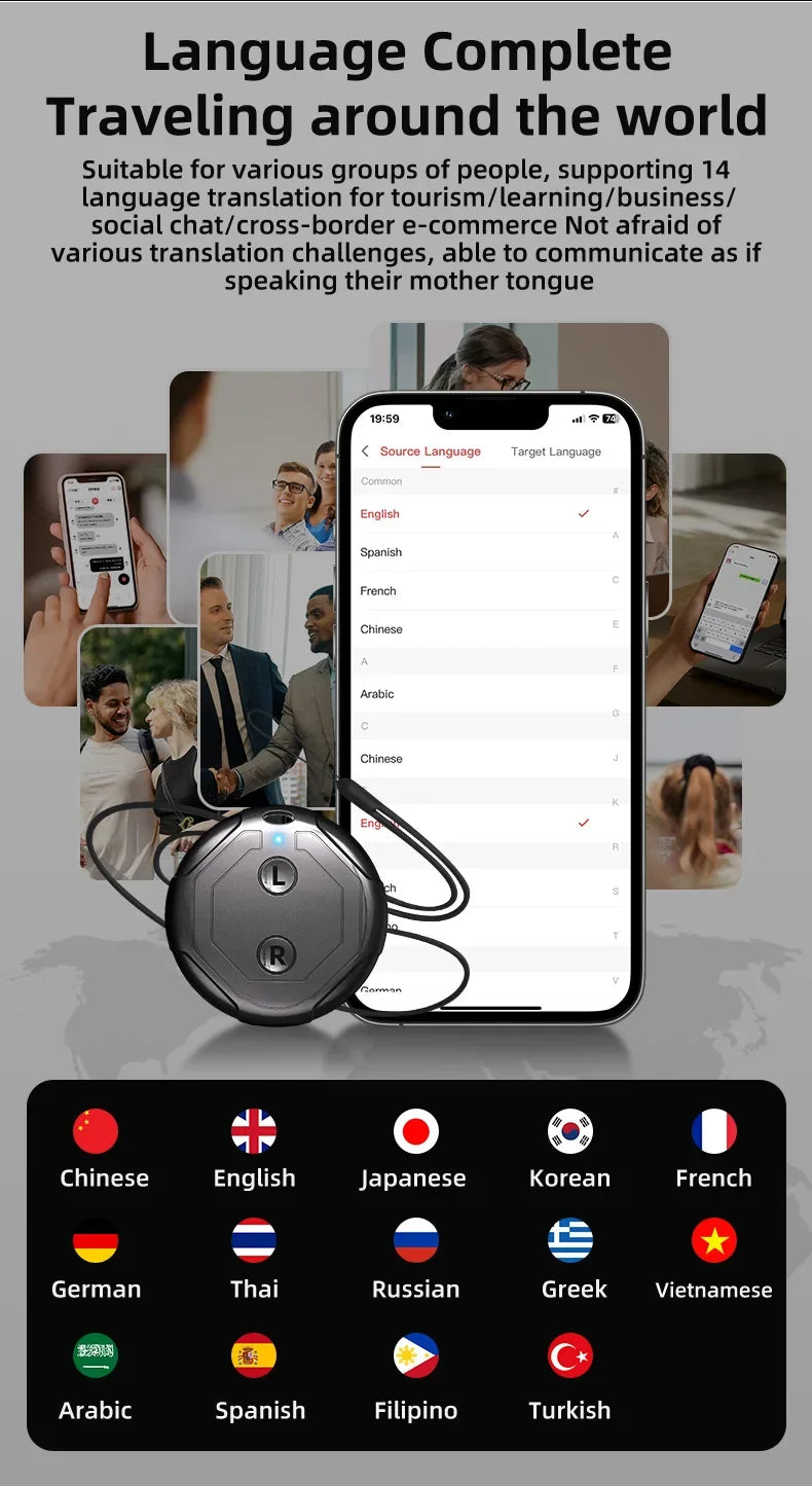 Real-time Language Translator Instant Voice Translators Meeting Summary Speech Simultaneous Interpretation AI Smart Translator