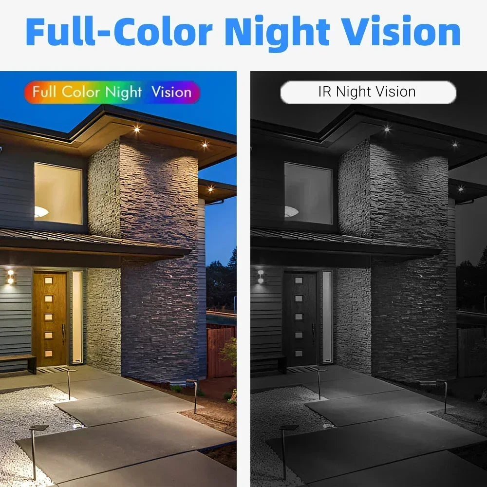 5MP 4G Solar Camera WiFi Wireless IP Security Camera Outdoor Surveillance Night Vision Battery Waterproof Two-Way Audio Tracking