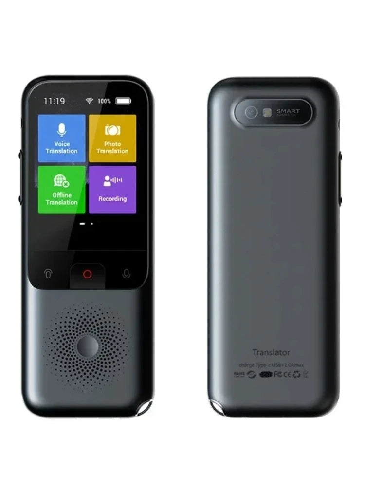 Portable T11 Smart Voice Translator, Supports 137 Languages, Real-Time Multilingual Speech Interaction, Offline Translation Devi