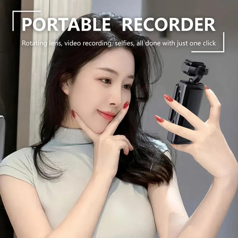 2026 New Handheld Sports Camera With180 Degree Rotating Lens 4K HD Wireless Wifi Video Recorder Built-in Fill Light Camera