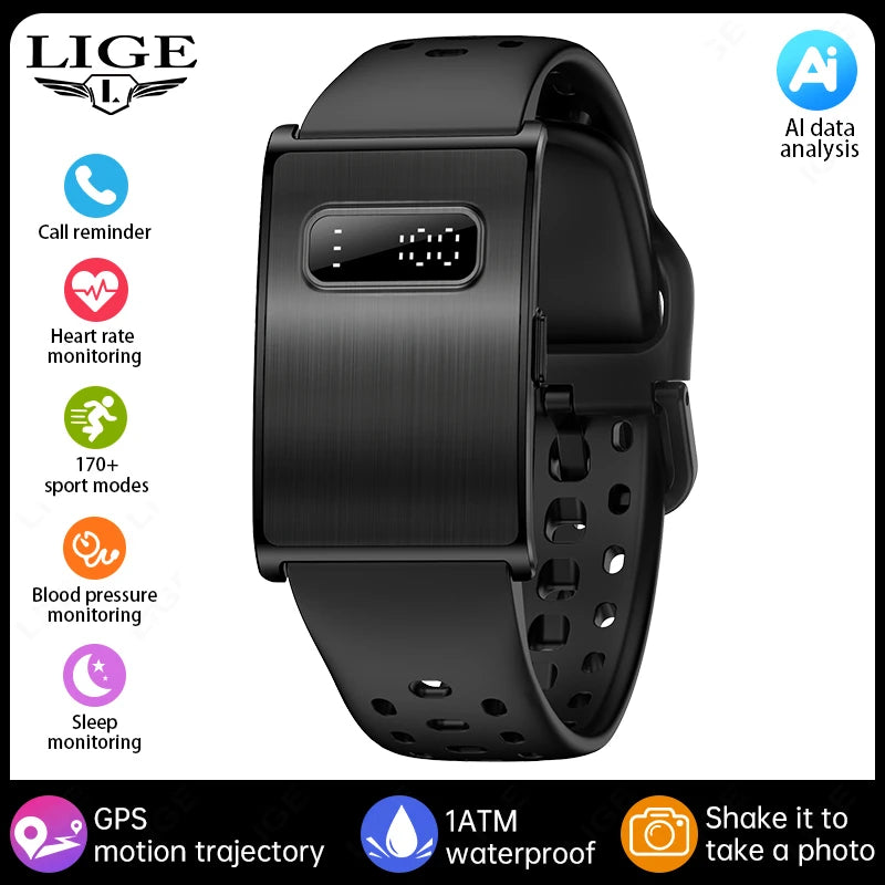 2026 No Screen Smart Watch for Men Women Waterproof Sport Electronic Bracelet Fitness Tracker Heart Rate Sleep Monitor Pedometer