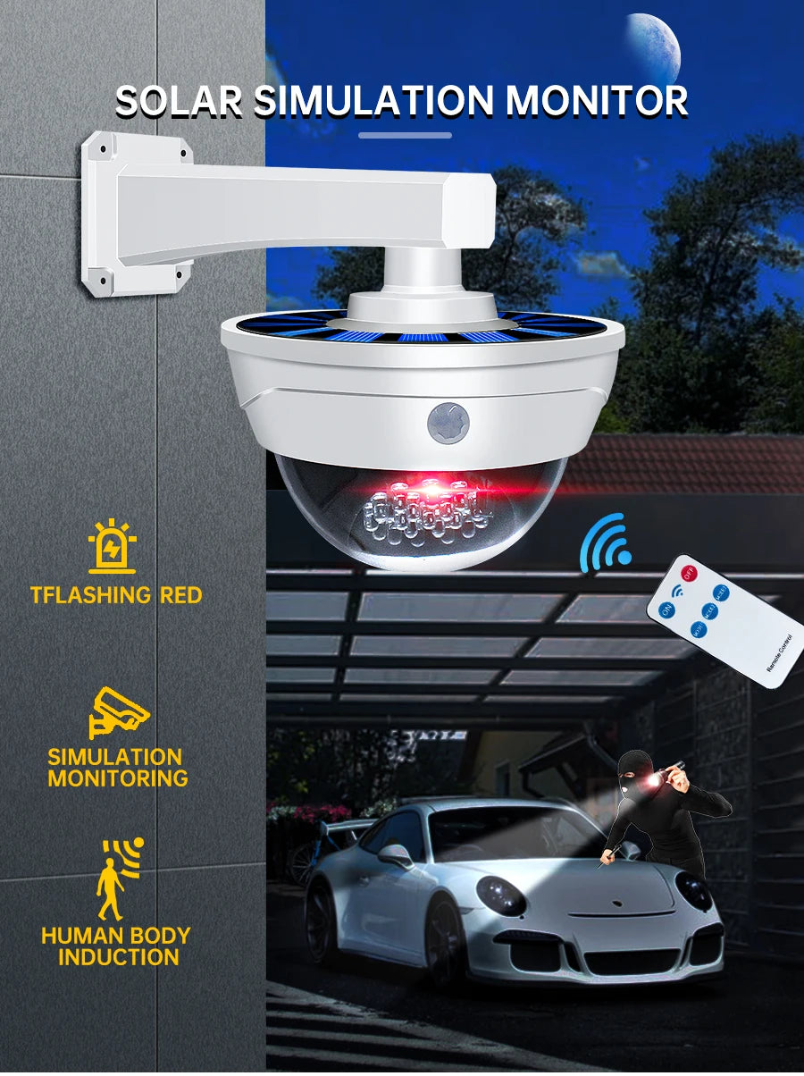 Solar Lights Outdoor Camera Lamp Anti-thief Home Courtyard PIR Motion Sensor Human Induction Outdoor Lighting