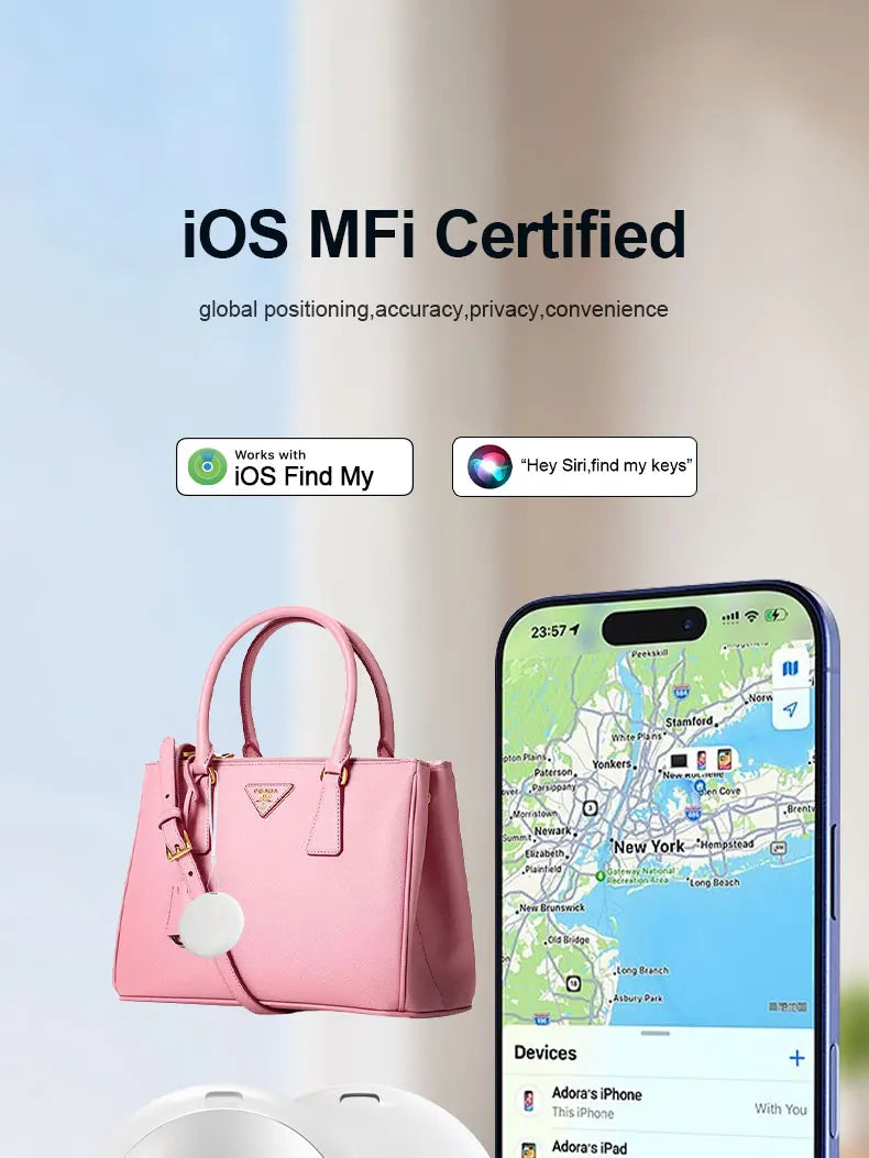 Smart Tracking Tag, Compact & Portable, Global Precision Positioning Device for Gifts