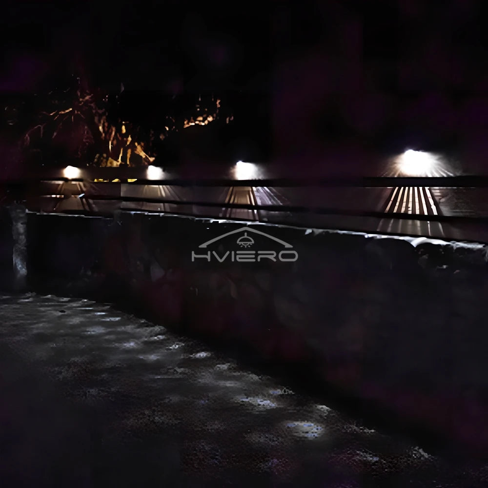 Solar Lights Outdoor 6LED Semi-circular Wall Step Garden Layout Terrace Ambiance Decorated IP65 Waterproof Family Courtyard Lamp