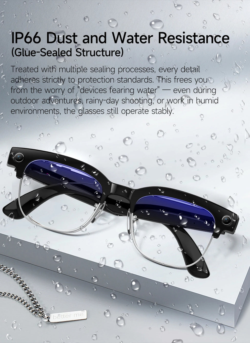 2026 New AI Smart Glasses 800W HD Camera Glasses Photo Recognition Video Record Translation Call Waterproof Sunglasses Men Women