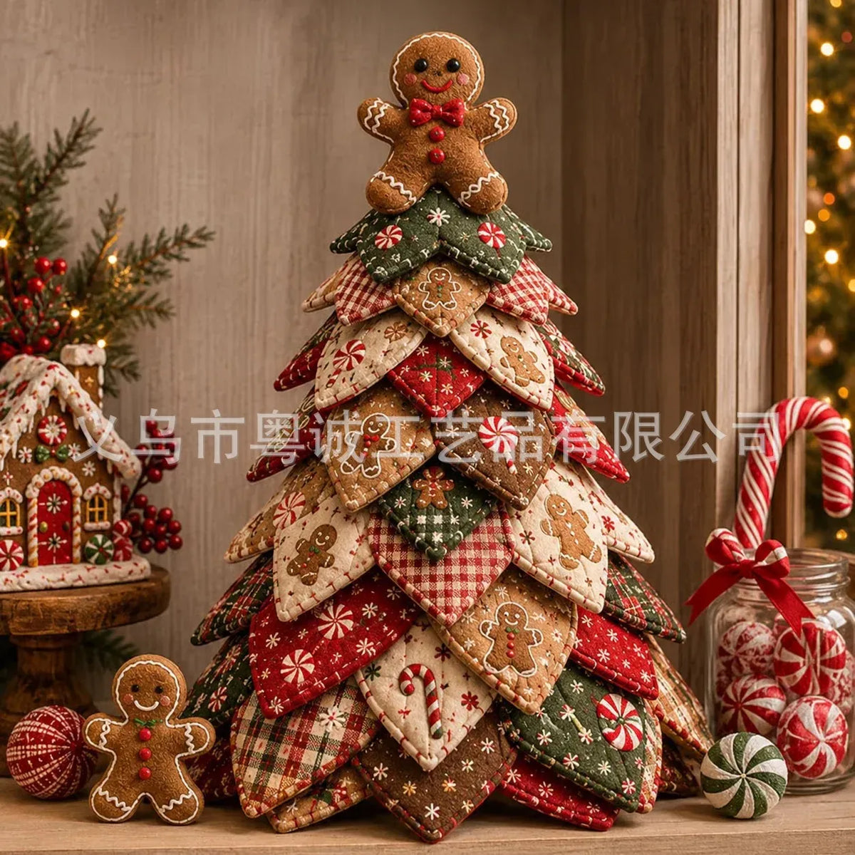 DIY Quilted Christmas Tree Kit, 3D Fabric Patchwork Craft Set, DIY Christmas Tree Kit, 3D Fabric Patchwork,Christmas Gift