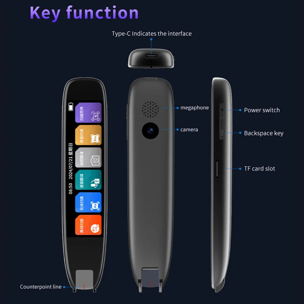 S65pro Reader Device Dictionary Translation Pen Scan Text Scanning Reading Translator WiFi/BT Connection Online Photo Translate
