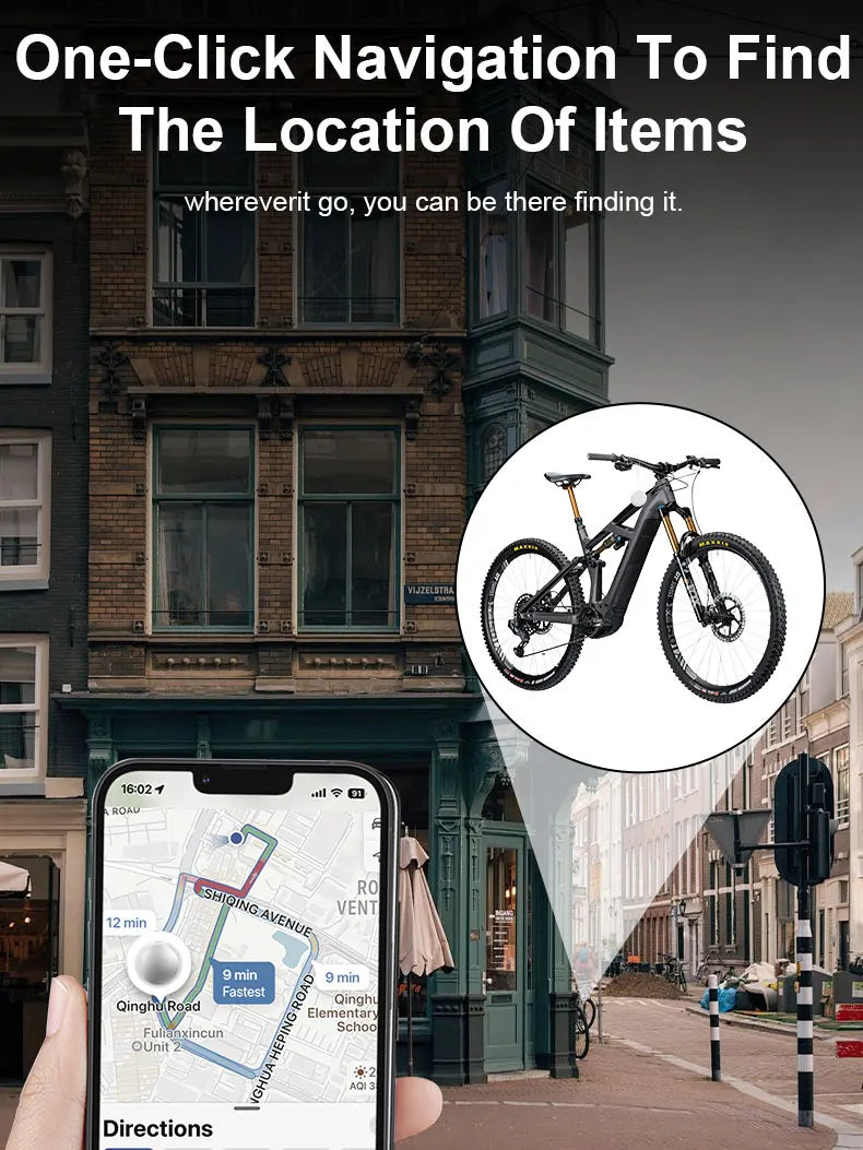 Smart Tracking Tag, Compact & Portable, Global Precision Positioning Device for Gifts