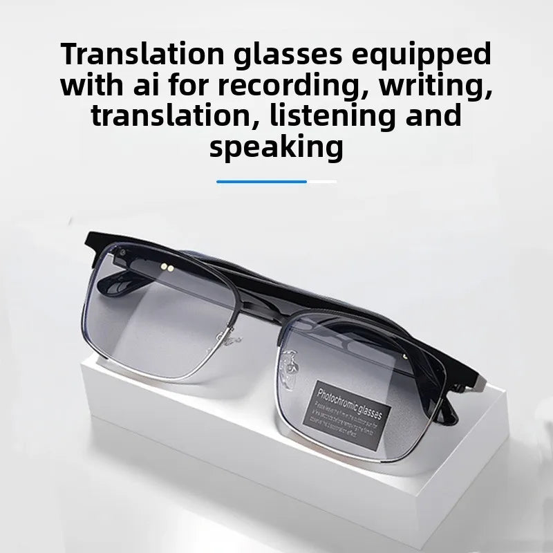 Bluetooth smart AI glasses simultaneous interpretation of 144 languages real-time wireless translation of headset calls