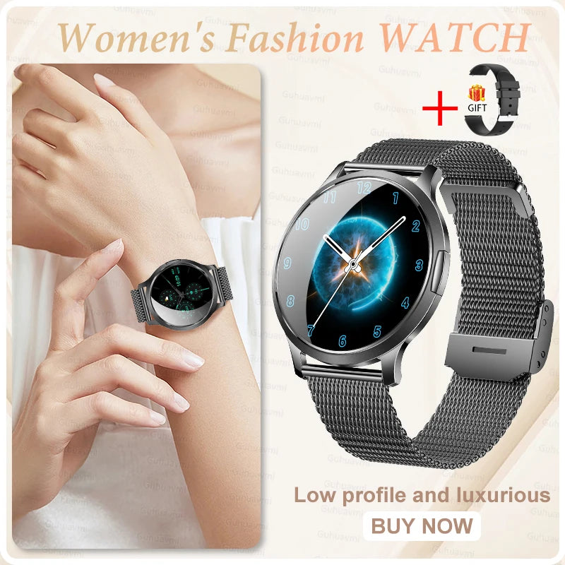 2026 New Smart Watch For Women 1.32" AMOLED Display Answer Make Call Message Health Sport Watch Ladies' Gift Music Digital Clock