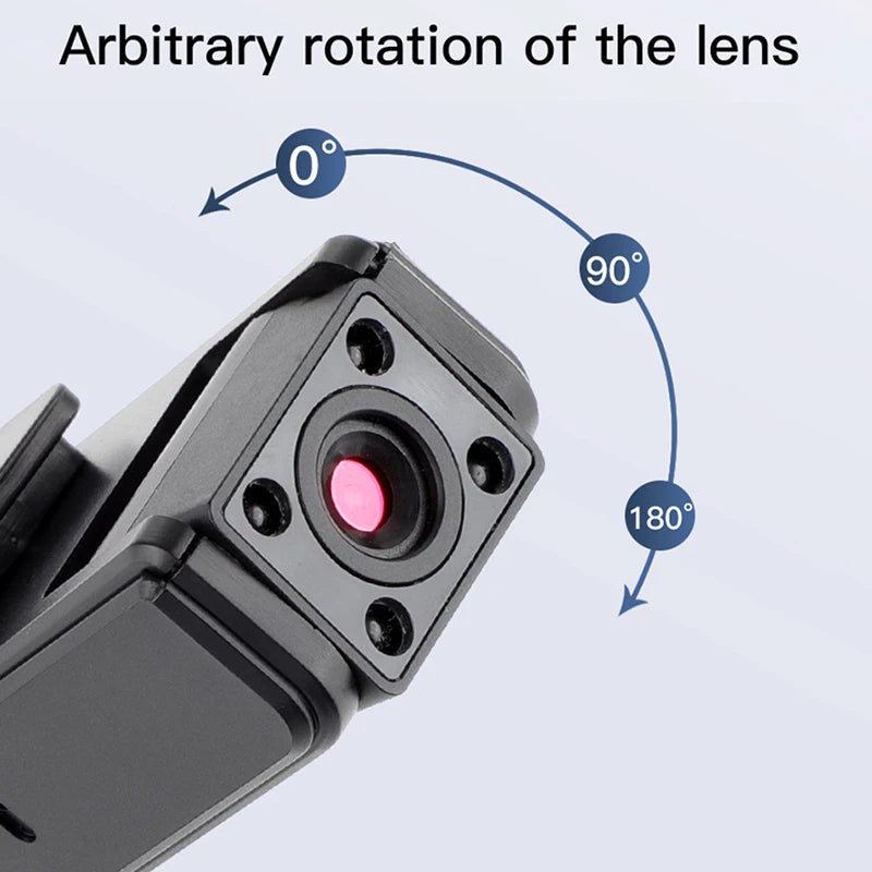 Mini  A9 Handheld Camera 1080P HD Infrared Night Vision Back Clip Camera Recorder Outdoor Sports Riding Handheld Camera