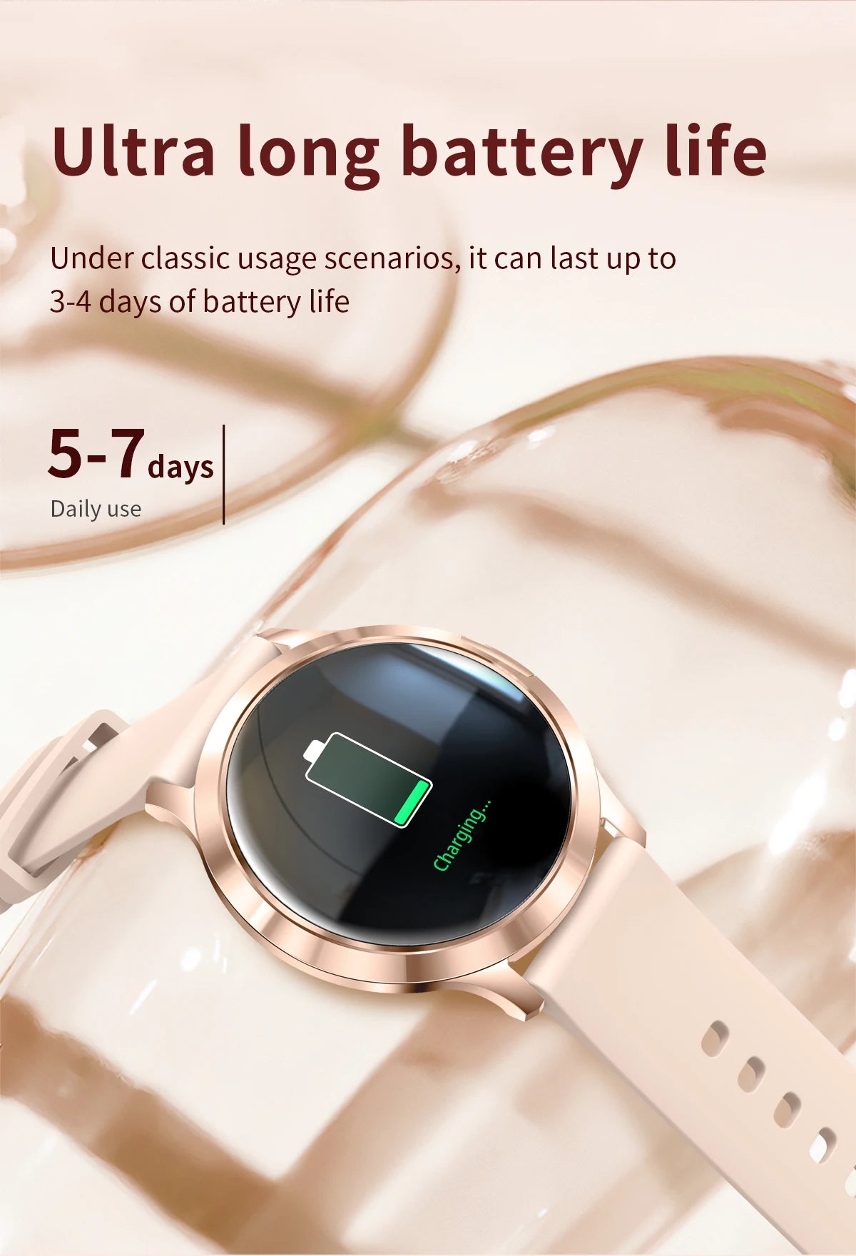 2026 New Smart Watch For Women 1.32" AMOLED Display Answer Make Call Message Health Sport Watch Ladies' Gift Music Digital Clock