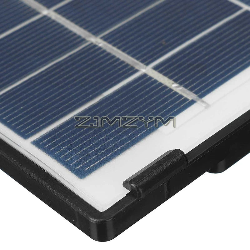 6W 12V Solar Panel for Security Camera Outdoor, Solar Panel Charger Compatible with Rechargeable Camera, Lighting
