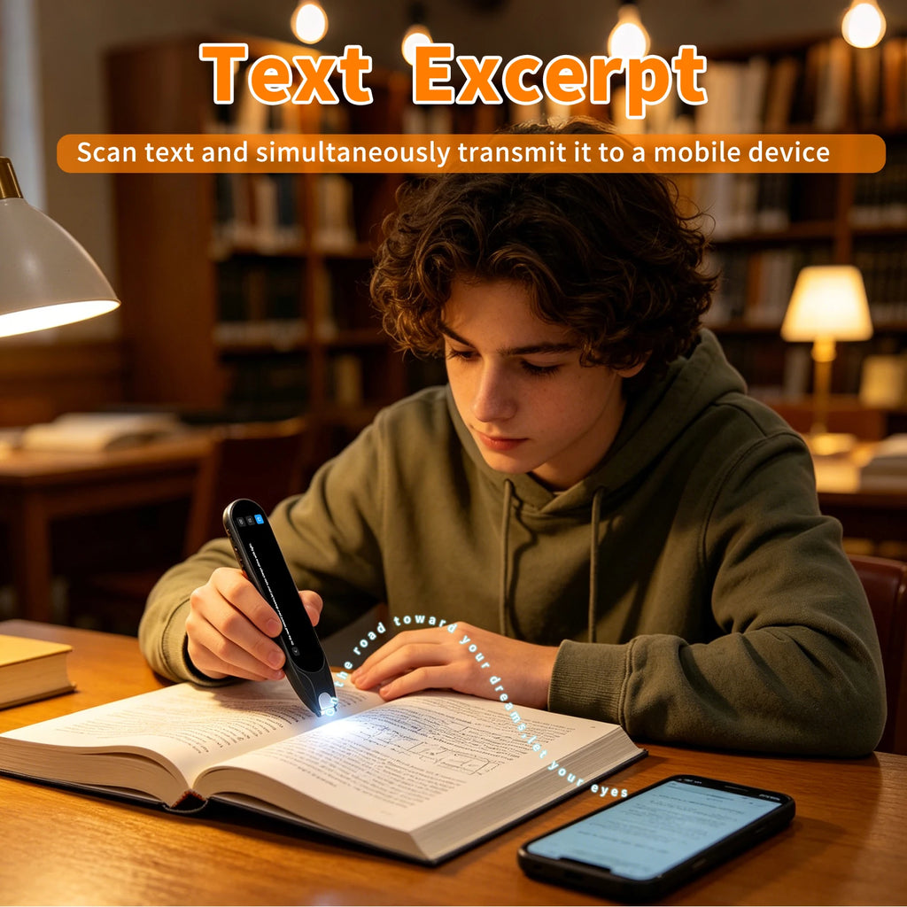 Scan Translation Pen –Dyslexia Tools, Reading Pen, Speech & Scan-to-Text Reading Pen （142 Online/10 Offline Languages）