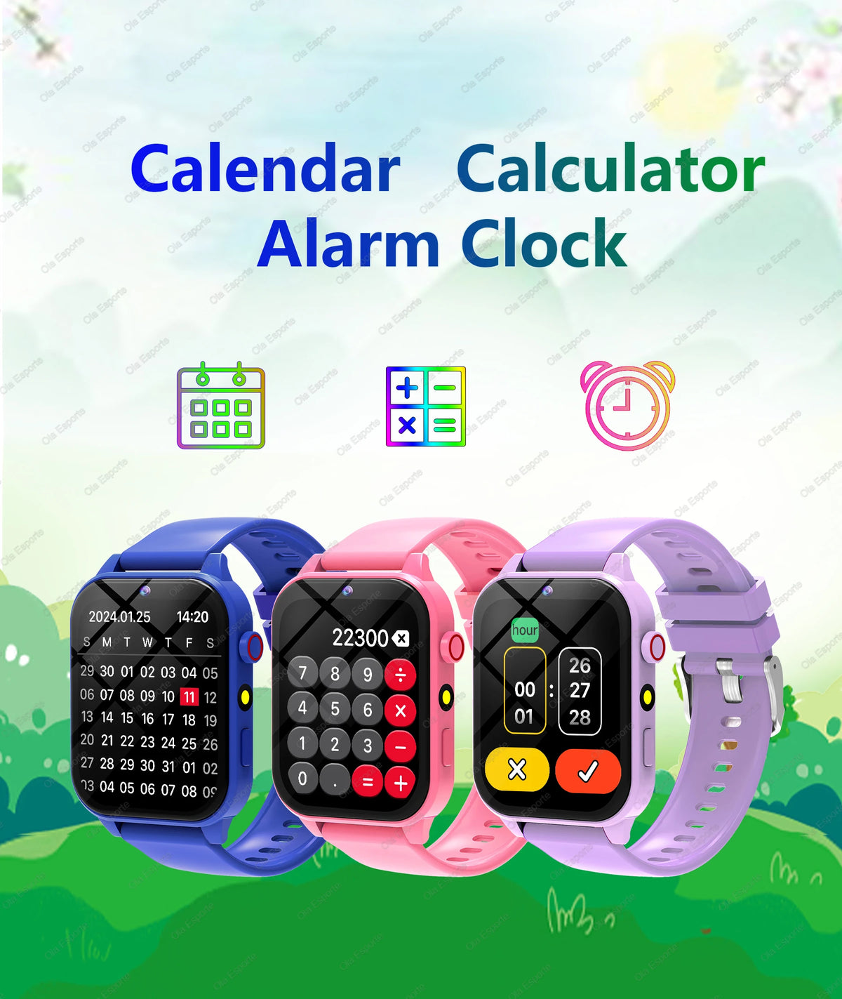 2026 New Smart Watch Kids 1.83 Inch Display 18 Games Sleep Monitor Camera Alarm Clock Children Kids Smartwatch Boys Girls Gifts