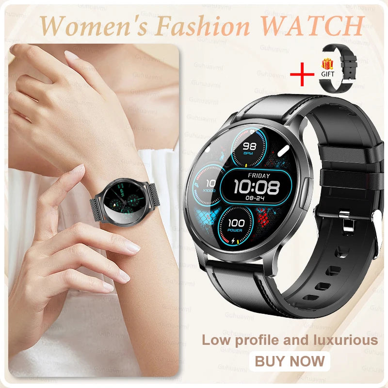 2026 New Smart Watch For Women 1.32" AMOLED Display Answer Make Call Message Health Sport Watch Ladies' Gift Music Digital Clock