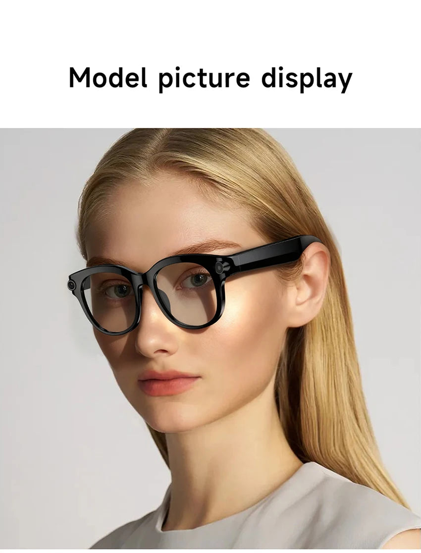 800W Pixel Camera Smart Glasses Video Recording AI Photo Recognition Bluetooth Call Voice Translation Sunglasses For Men Women