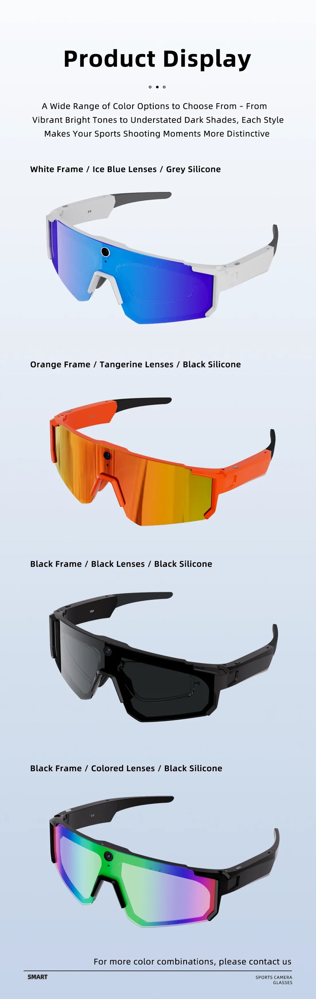 2026 New AI Smart Glasses 800W Camera HD Anti-shake Bicycle Riding Shooting&recording IP54 Water & Dust Translation Smartglasses