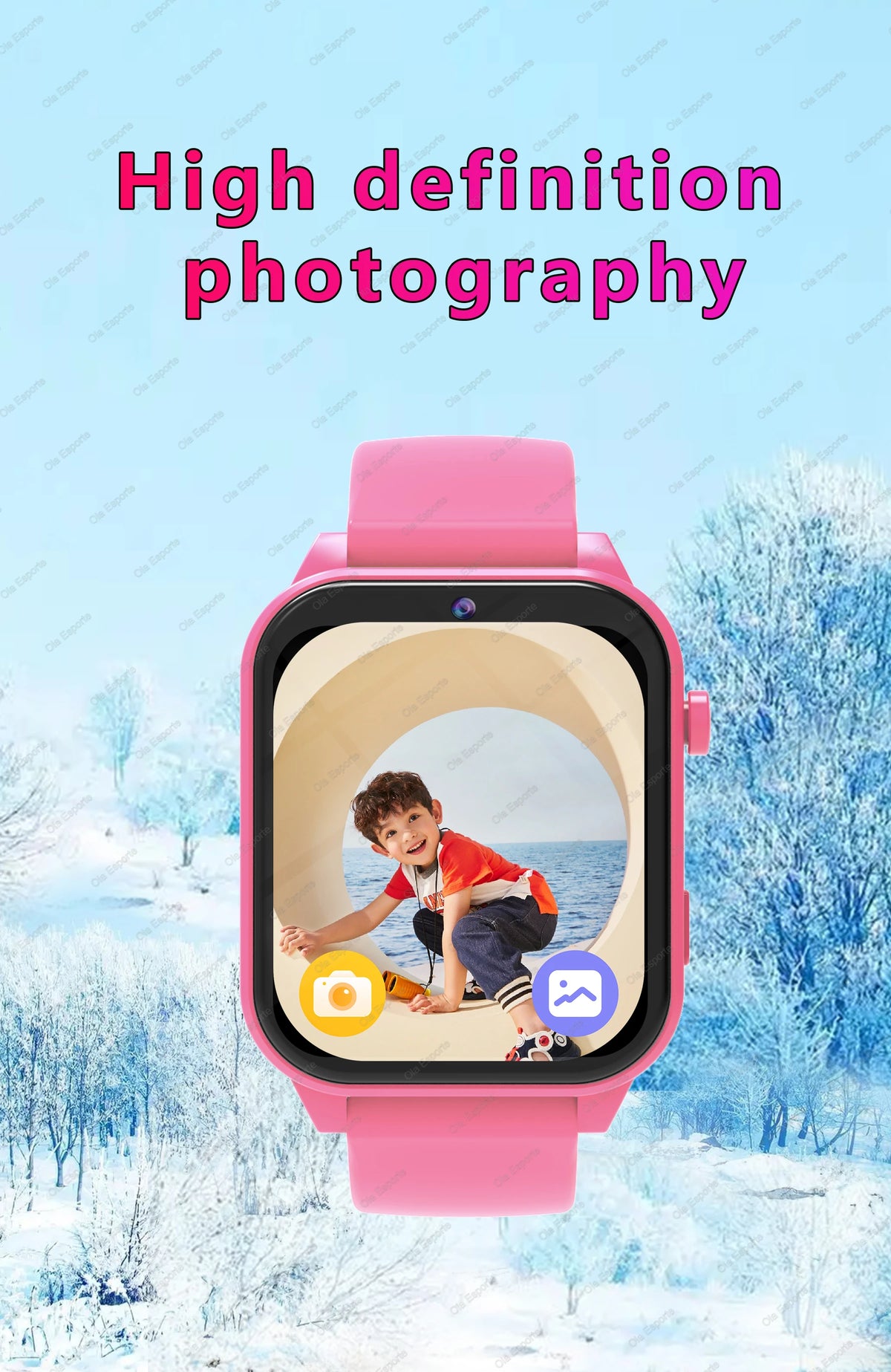 2026 New Smart Watch Kids 1.83 Inch Display 18 Games Sleep Monitor Camera Alarm Clock Children Kids Smartwatch Boys Girls Gifts
