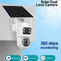 2.8'' 8MP Solar Camera Outdoor Dual Lens Wireless WIFI Surveillance IP Camera PIR Human Detection Solar Security CCTV Cam