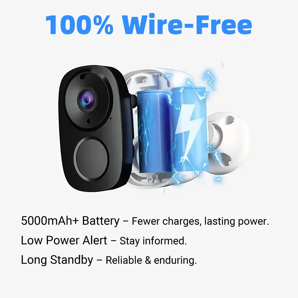 5MP 4G Solar Camera WiFi Wireless IP Security Camera Outdoor Surveillance Night Vision Battery Waterproof Two-Way Audio Tracking