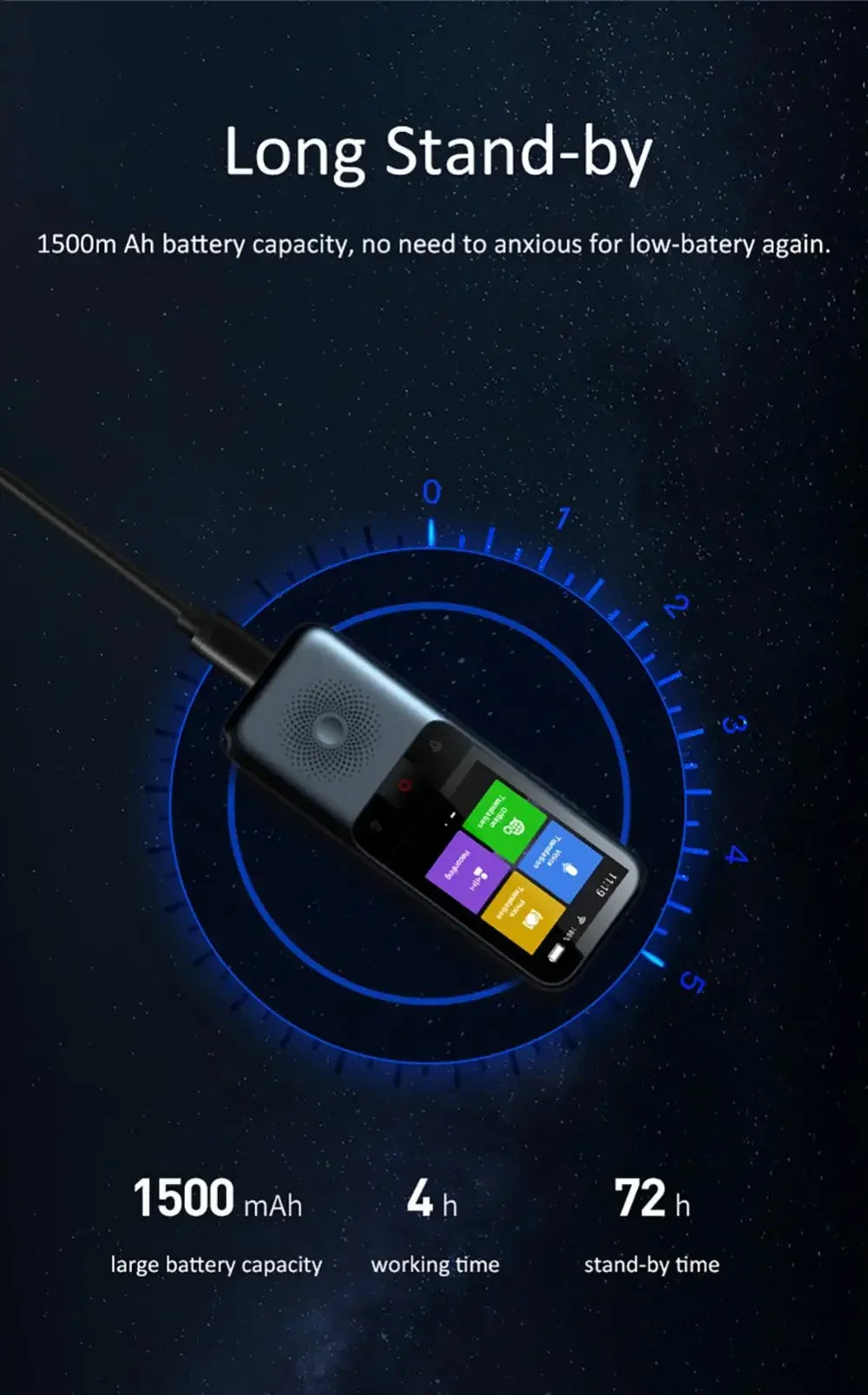 Portable T11 Smart Voice Translator, Supports 137 Languages, Real-Time Multilingual Speech Interaction, Offline Translation Devi