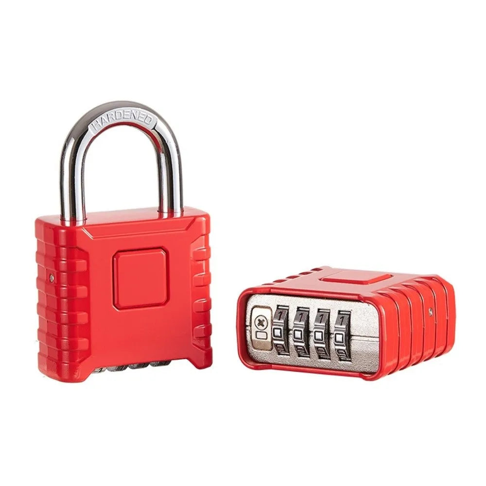 Alloy Combination Padlock Waterproof 4-Digit Number Password Code Locks Anti Theft Heavy Duty Drawer Cabinet Lock