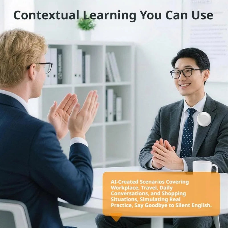 Smart Wearable Translator Ai Translators Language Translator Device  Spanish & English Practice Real Time Language Translators
