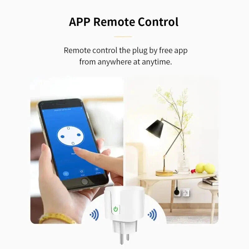WiFi Zigbee3.0 EU Smart Plug Wireless Remote Control Outlet Real-Time Energy Data Monitor Timing Compatible Tuya Smart Life