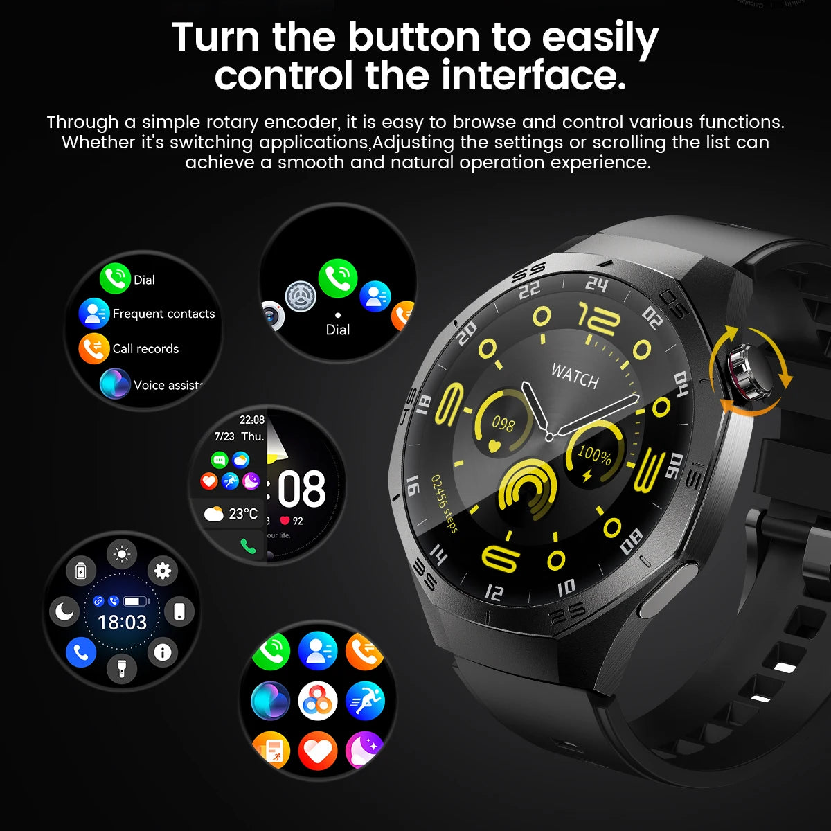 2026 New Sports Watch 5 Pro GPS Track Smart Watches Men 1.53"AMOLED Full Touch Screen Waterproof Bluetooth Talk Smart Bracelet