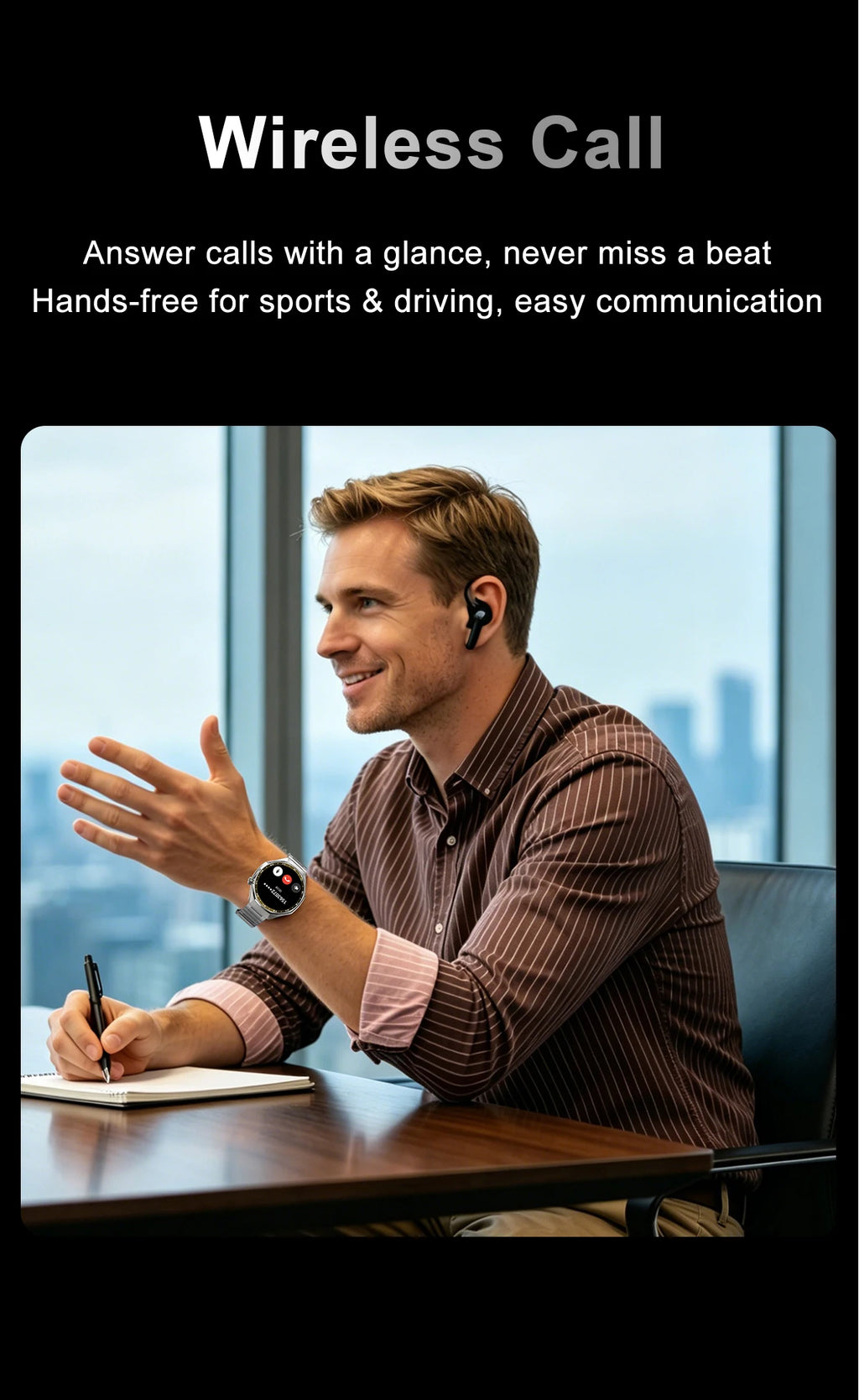 LIGE 2026 Smart Watch For Men IP68 Waterproof Sports Bluetooth Call Watch Smart Heart Rate Blood Oxygen Clock For Android IOS