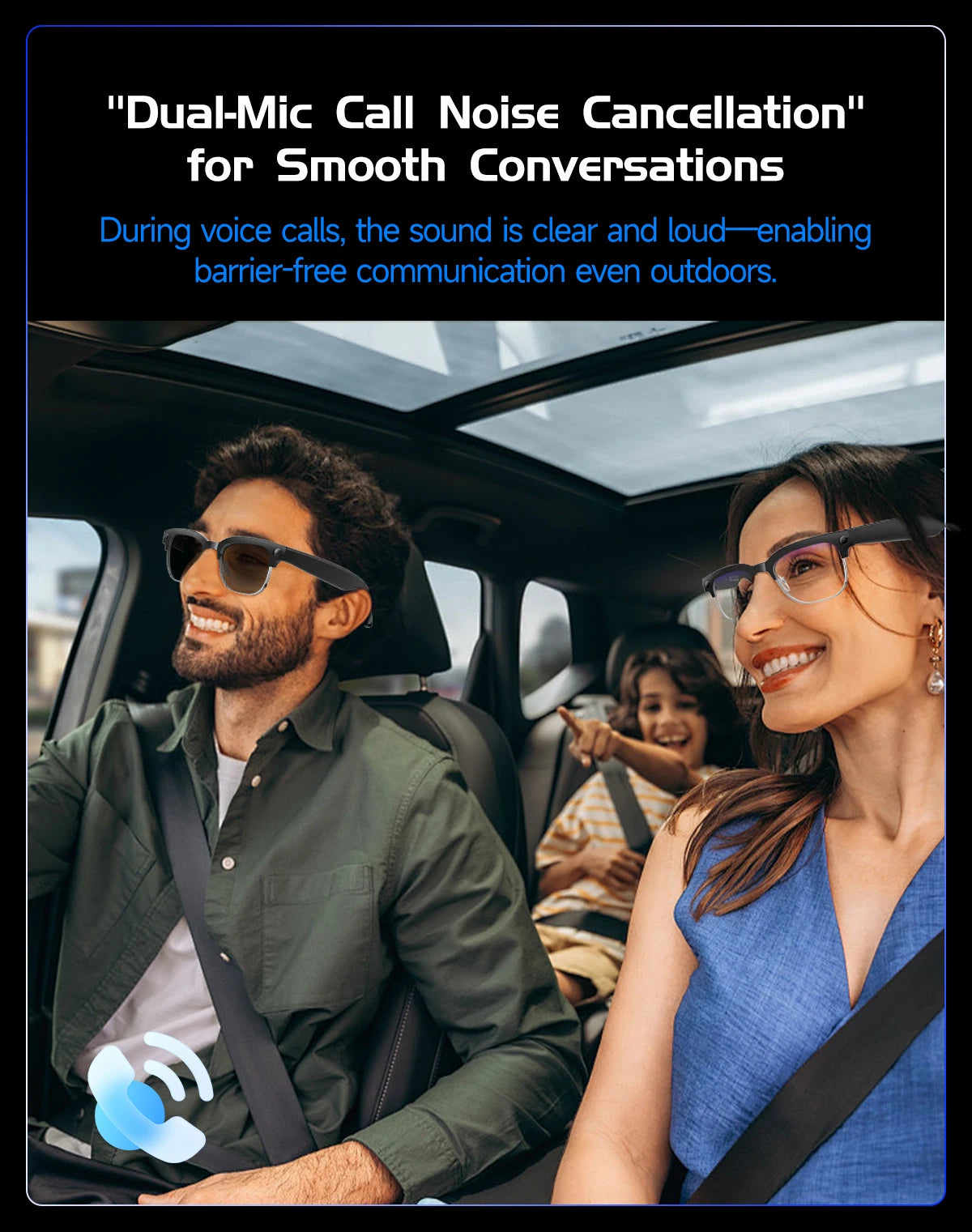 2026 New AI Smart Glasses 800W HD Camera Glasses Photo Recognition Video Record Translation Call Waterproof Sunglasses Men Women