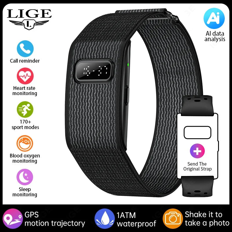 2026 No Screen Smart Watch for Men Women Waterproof Sport Electronic Bracelet Fitness Tracker Heart Rate Sleep Monitor Pedometer