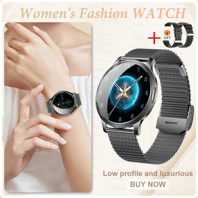 2026 New Smart Watch For Women 1.32" AMOLED Display Answer Make Call Message Health Sport Watch Ladies' Gift Music Digital Clock