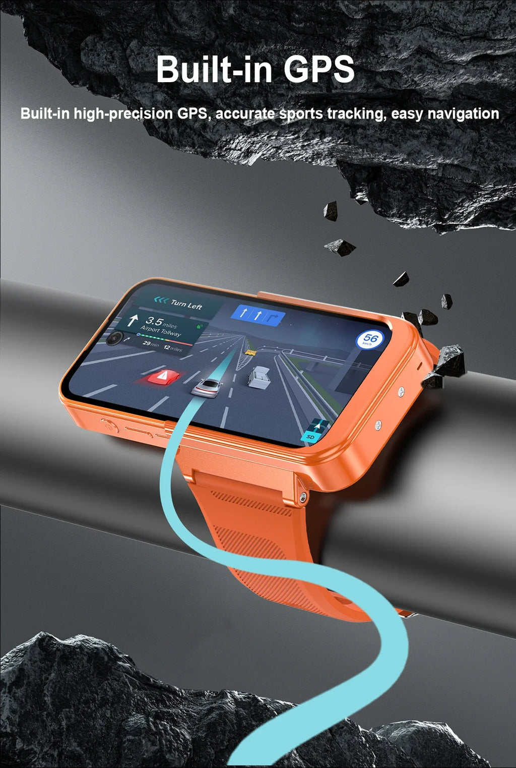 2026 Q333 Mini Android 12.0 Smart Watch 3.97 Inches 8GB RAM 256GB ROM Dual SIM Standby Play Store 4G Little Smart Watch Phone