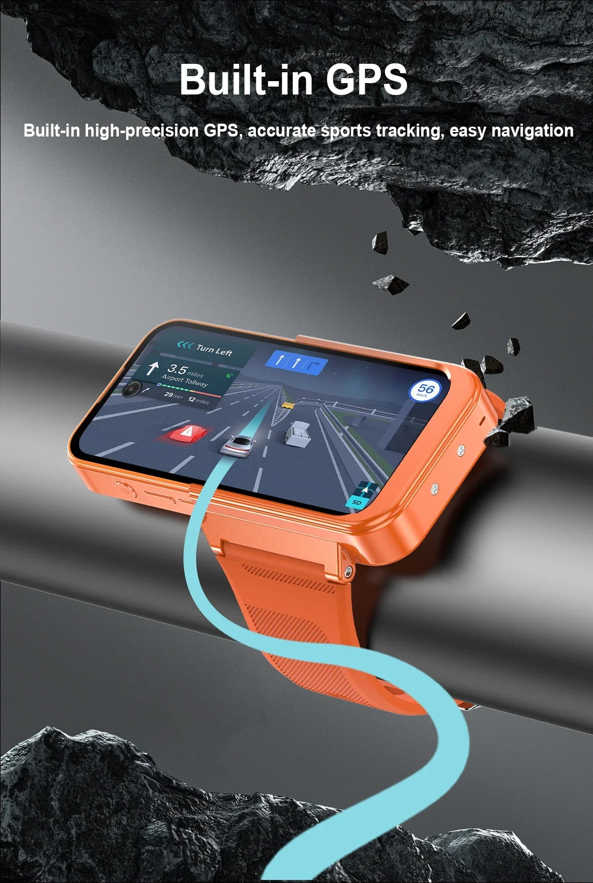 2026 Q333 Mini Android 12.0 Smart Watch 3.97 Inches 8GB RAM 256GB ROM Dual SIM Standby Play Store 4G Little Smart Watch Phone