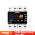 Tuya WiFi 8in1 AC Energy Meter 3P 85-290V/80A Voltage Current Meter APP Relay kWh Circuit Breaker Power Meter Smart Life