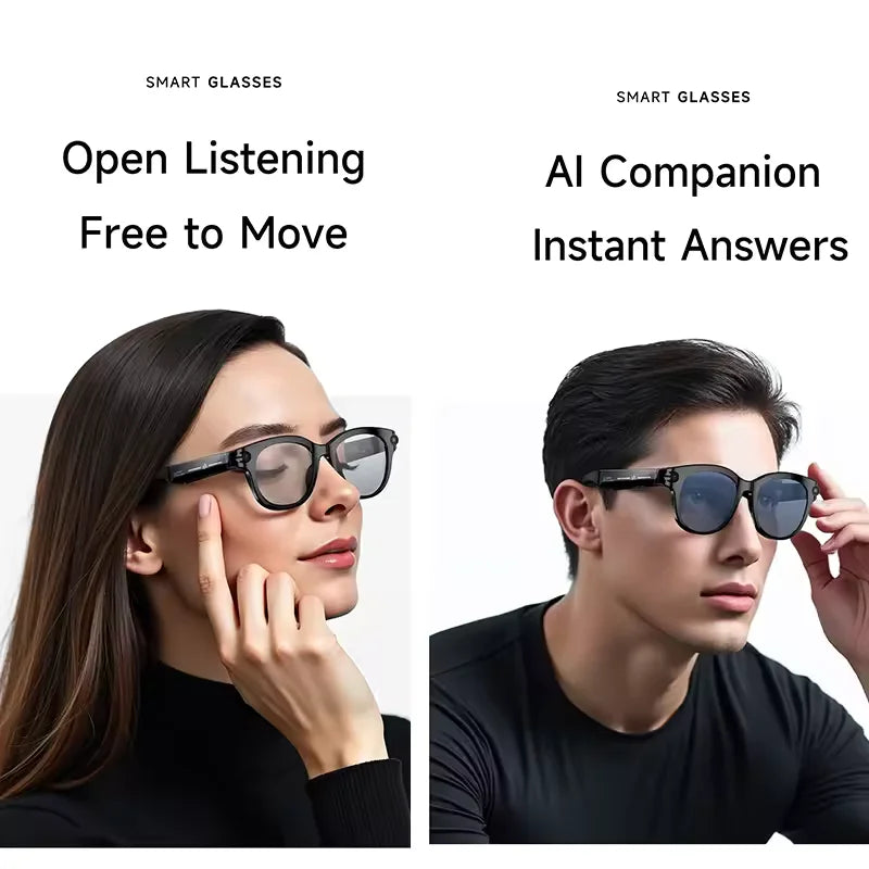 M89-S AI Smart Glasses Equipped with High-Definition 1080P Camera Translation AI Voice Assistant Music Playback and LED Lighting