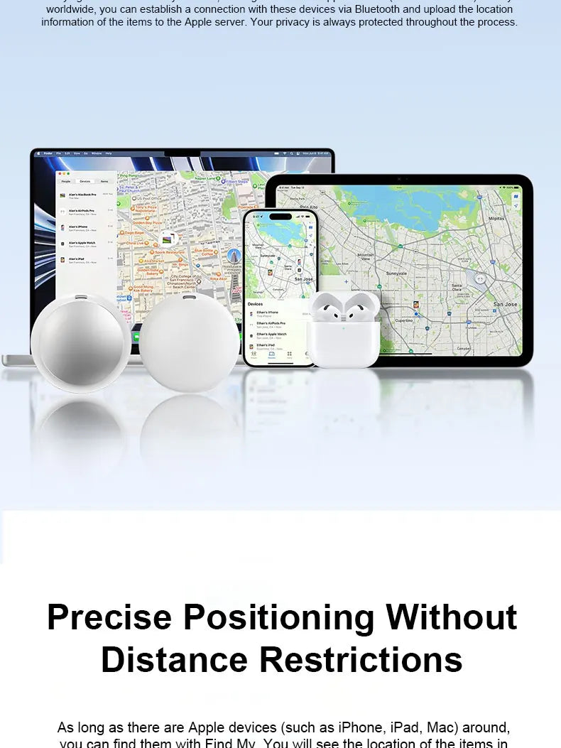 Smart Tracking Tag, Compact & Portable, Global Precision Positioning Device for Gifts
