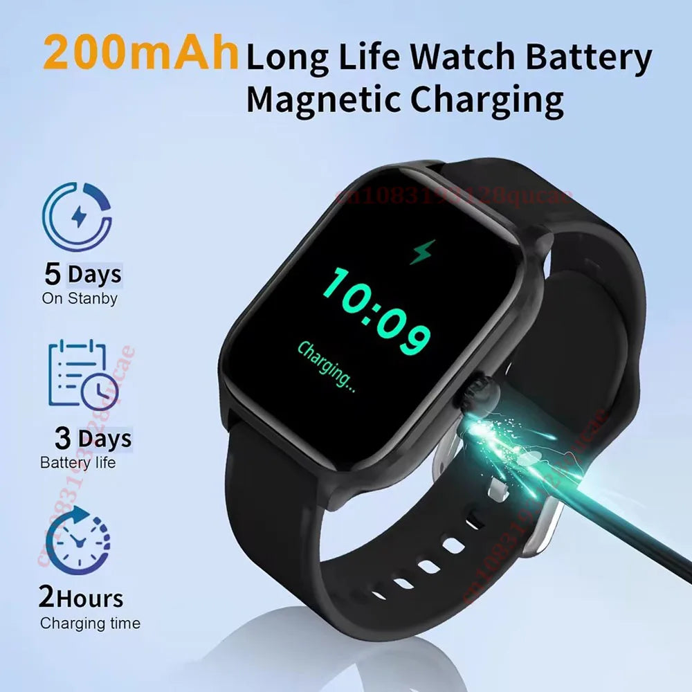 2026 Smart Watch Android IOS Phone 2.01 Inch Color Screen Bluetooth Answer Call Fitness Watches Tracker Smartwatch Women Men New