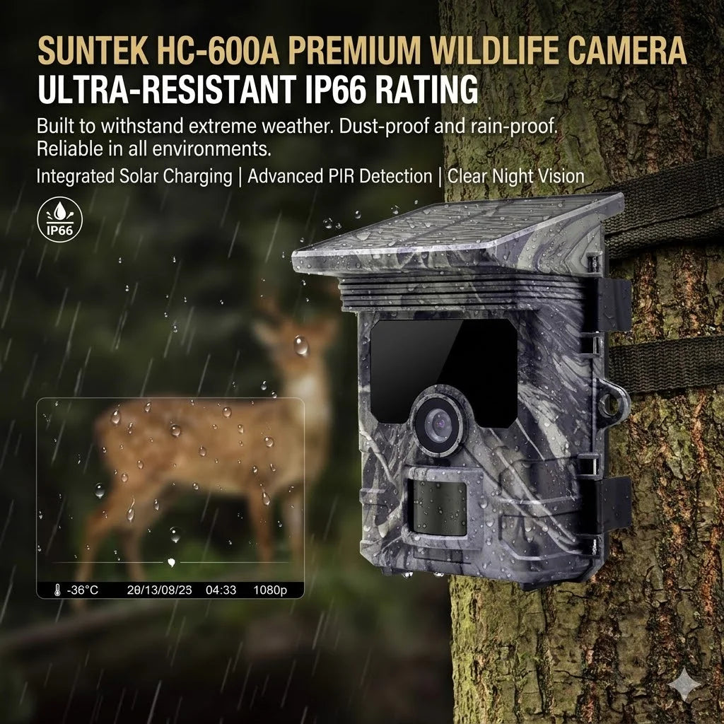 Solar Wildlife 50MP 4K Video Trail Camera with Night Vision 0.3s Motion Activated Waterproof for Outdoor Hunting Garden Monitori