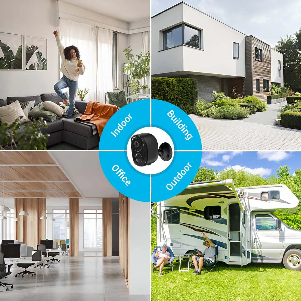 5MP 4G Solar Camera WiFi Wireless IP Security Camera Outdoor Surveillance Night Vision Battery Waterproof Two-Way Audio Tracking
