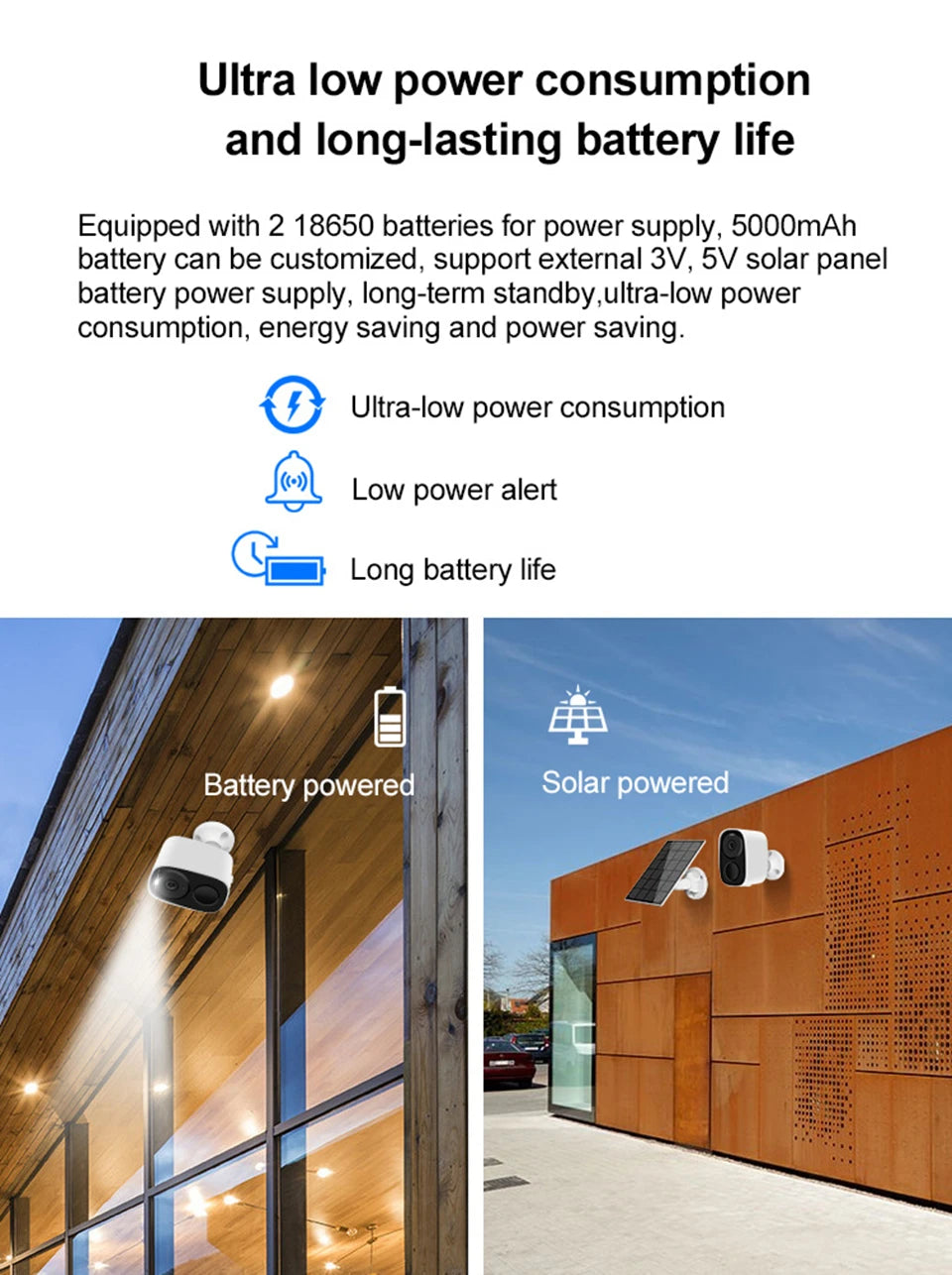 Vstarcam CB54 2MP 1080P Solar Battery Power Low Comsunption IP Camera Full Color AI Humanoid Detection Home Security CCTV Monito