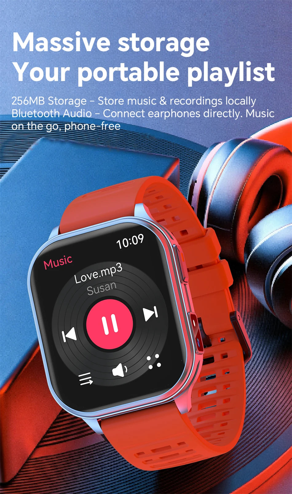 2026New Smart Watch With Camera Men Women Photos Record Video Health Sports Fitness IP68 Waterproof BT Call Recording Smartwatch