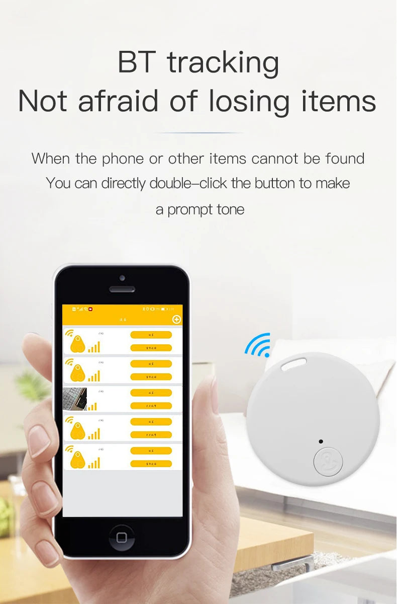 Smart Tag Mini GPS Bluetooth 5.0 Tracker Anti-Lost Device For Pets Cat Dog Kids Key Bag Wallet Universal Tracking Finder Locator