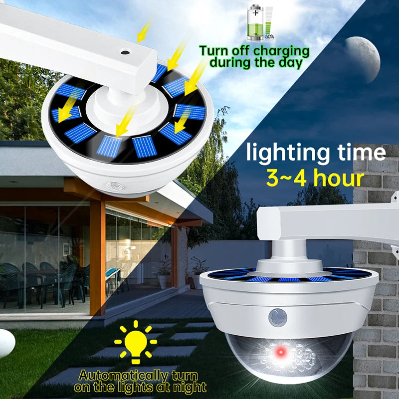 Solar Lights Outdoor Camera Lamp Anti-thief Home Courtyard PIR Motion Sensor Human Induction Outdoor Lighting