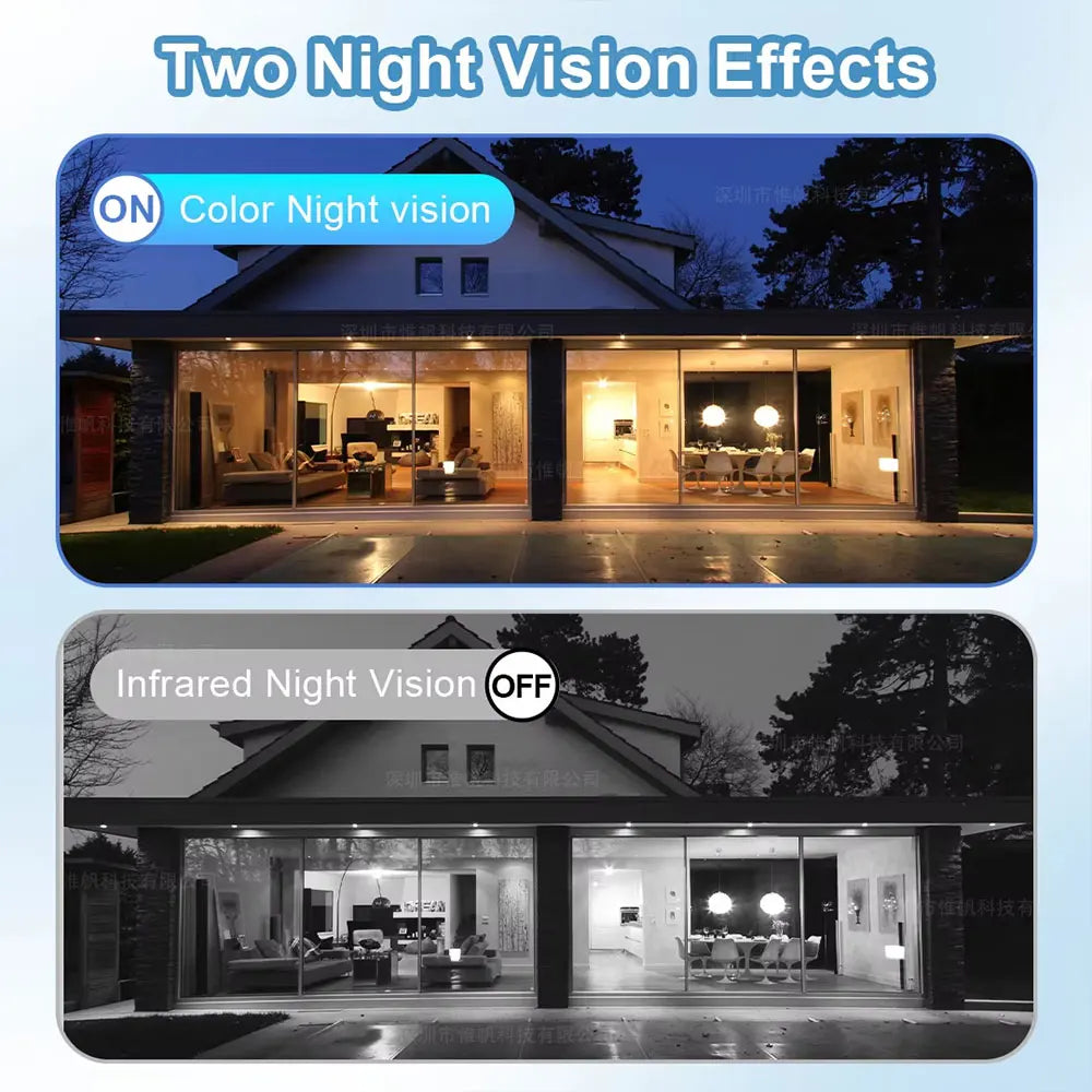 ANSVICAM 2K Solar Camera Built-in Battery 5MP 5G WIFI Security Camera Long Time Standby Color Night Vision Outdoor Wireless Cam