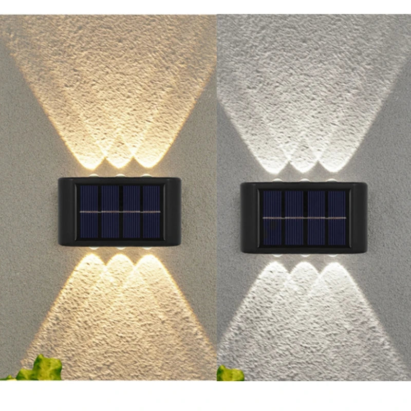 Solar LED Outdoor Light Solar Lighting Sensor Lamp Streetlights Exterior Garden Decoration Garland Waterproof Solar Wall Light