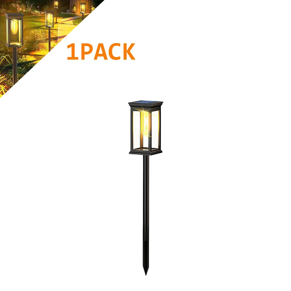 Solar Pathway Lights Solar Lights Outdoor Solar Powered Garden Lights for Walkway Yard Backyard Lawn Landscape Lighting Decor