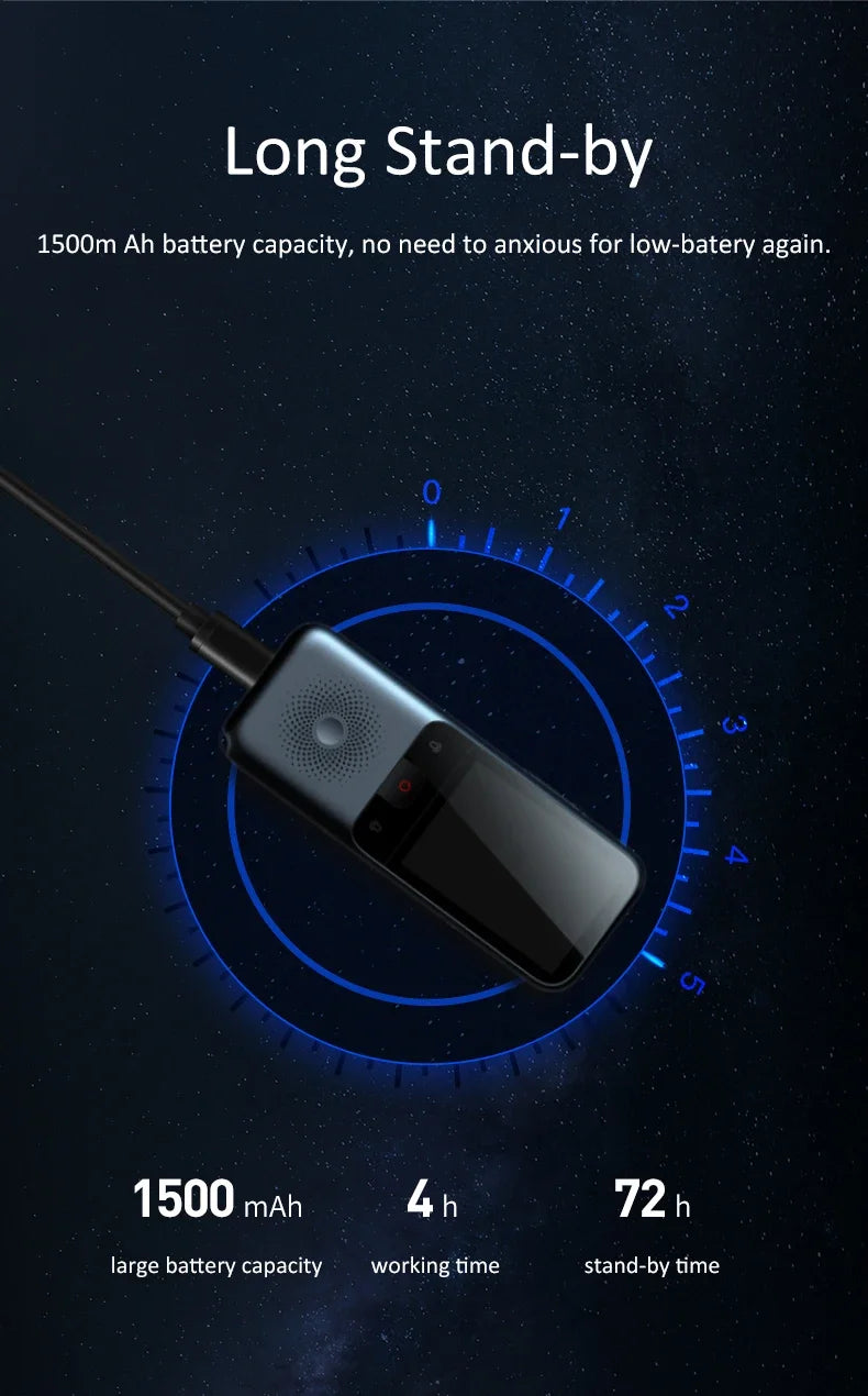 138 Language T11 Smart Translator Portable Audio Offline Real-time Intelligent Voice AI Photo Translator - Offline Translation
